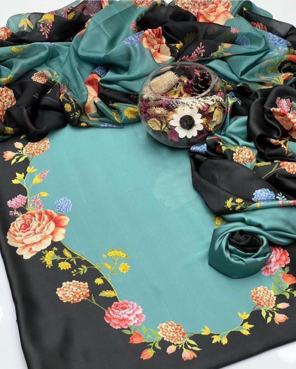 3pc lulusar Silk Fabric