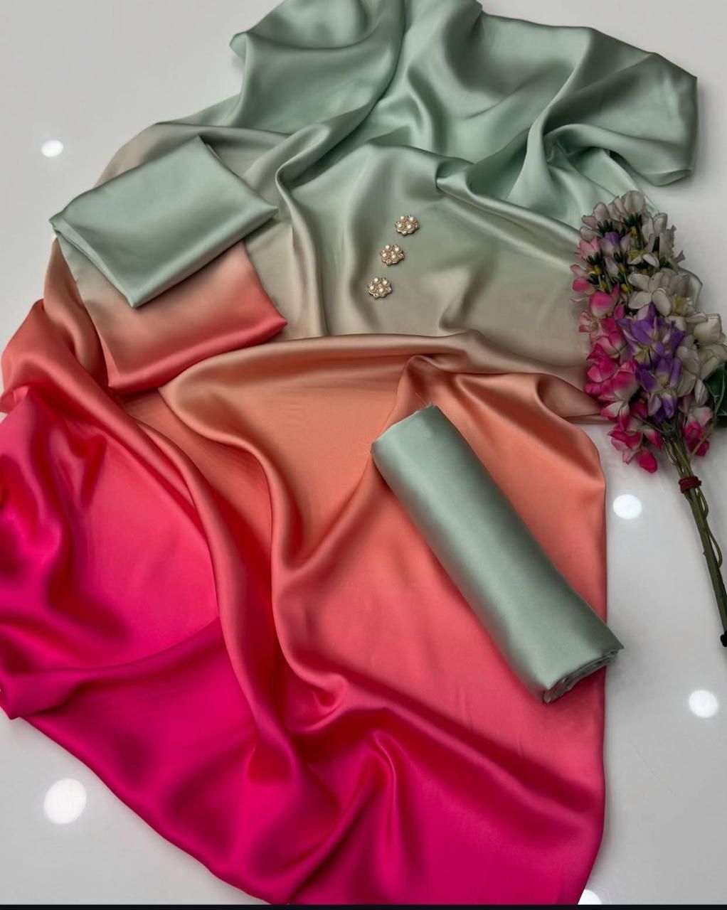 3pc lulusar Silk Fabric