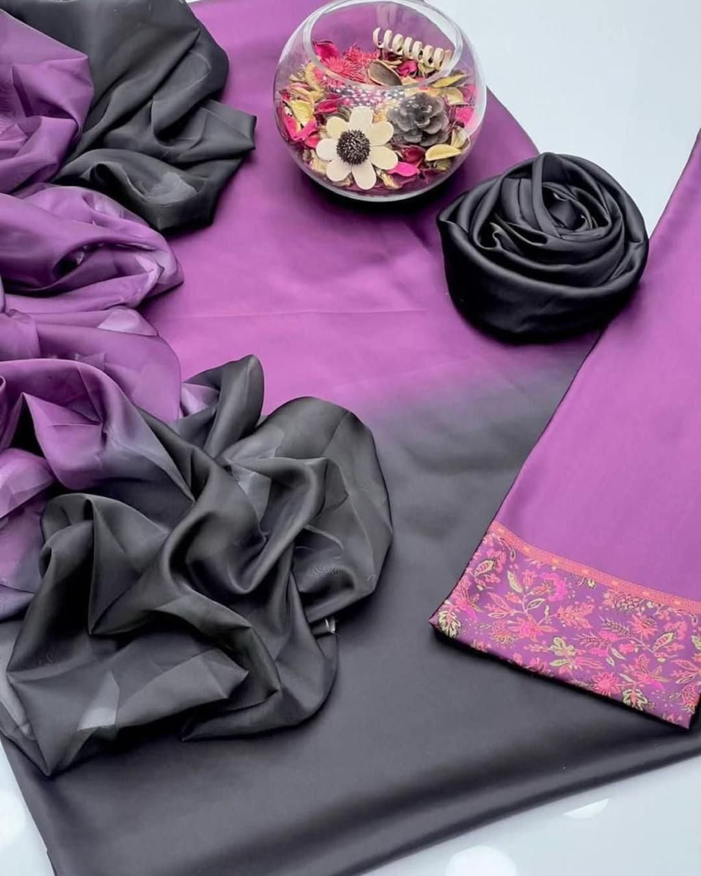3pc lulusar Silk Fabric