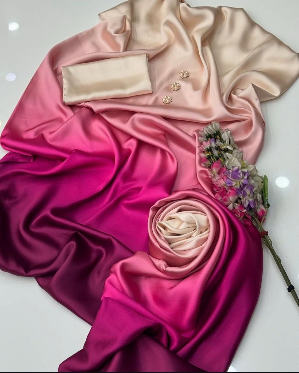 3pc lulusar Silk Fabric